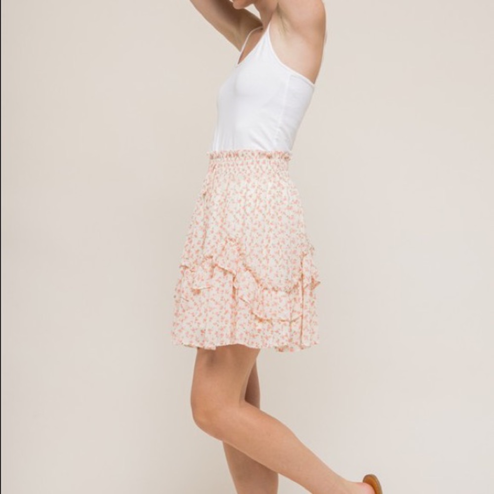 &Merci Floral Mini Ruffle Skirt - Picture 7 of 7